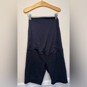 Isabel Maternity | Full Coverage Belly Banded Bike Shorts | Size Large